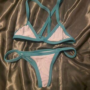 Two tone green posh pus set